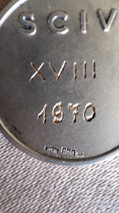 Medalha em prata vintage