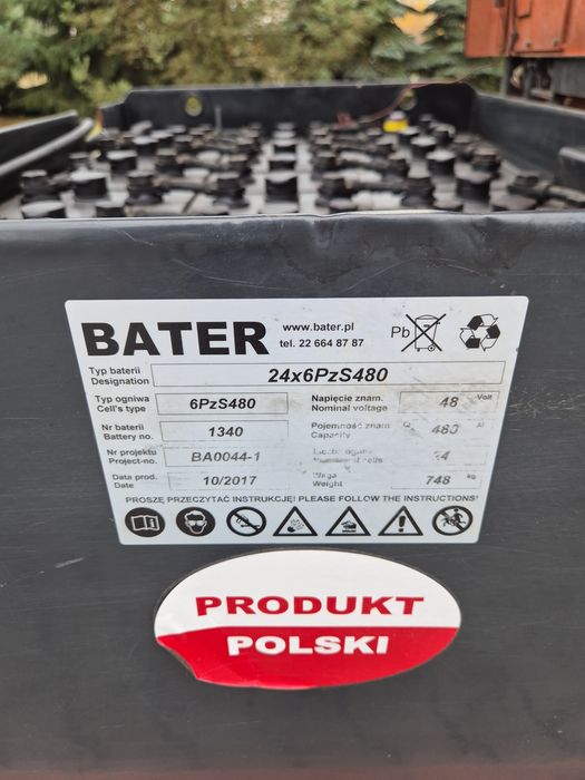 Elektryczny wózek widłowy NISSAN, bateria 2017r.