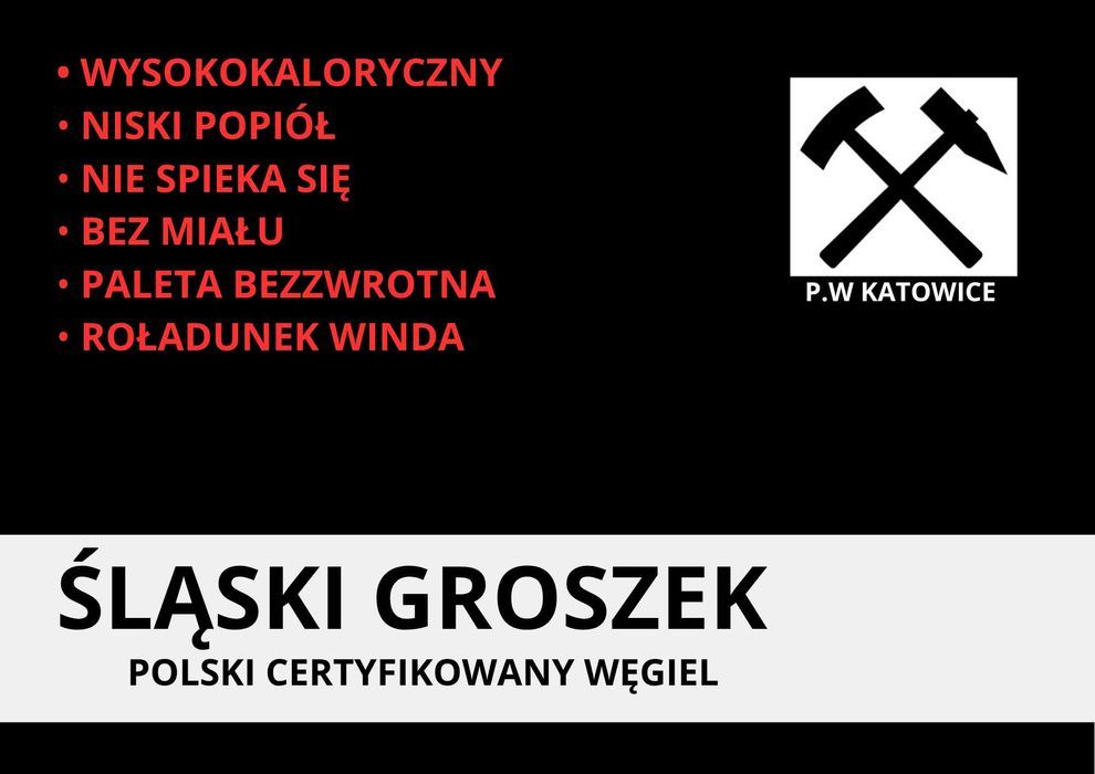 Polski Węgiel Groszek Certyfikowany 26-28MJ BEZPŁATNA DOSTAWA