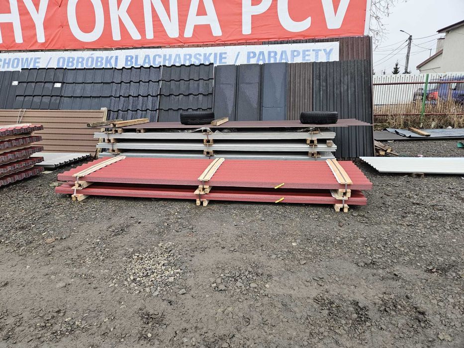 blacha trapez dachowa trapezowa od ręki na placu