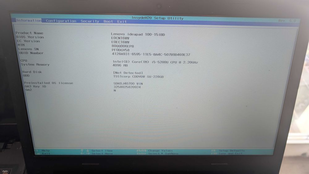 Laptop Lenovo IdeaPad 100