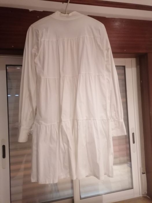 Vestido camiseiro branco novo