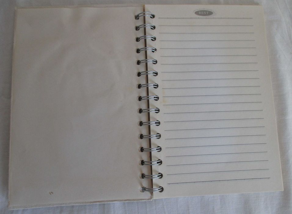 Livro / Bloco para Registar Receitas de Culinária