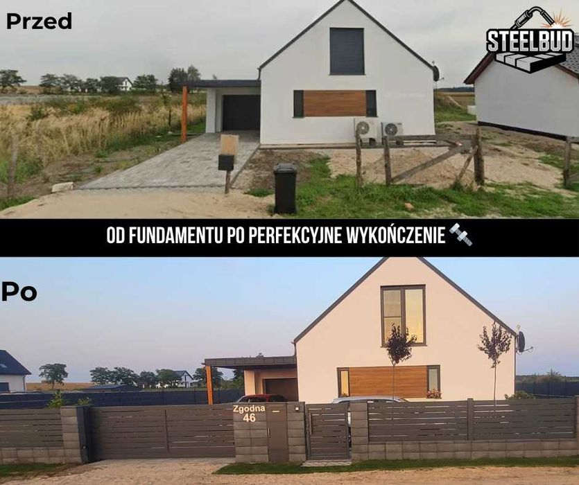 Ogrodzenia kompleksowo | fundamenty, murowanie, bramy – SteelBud