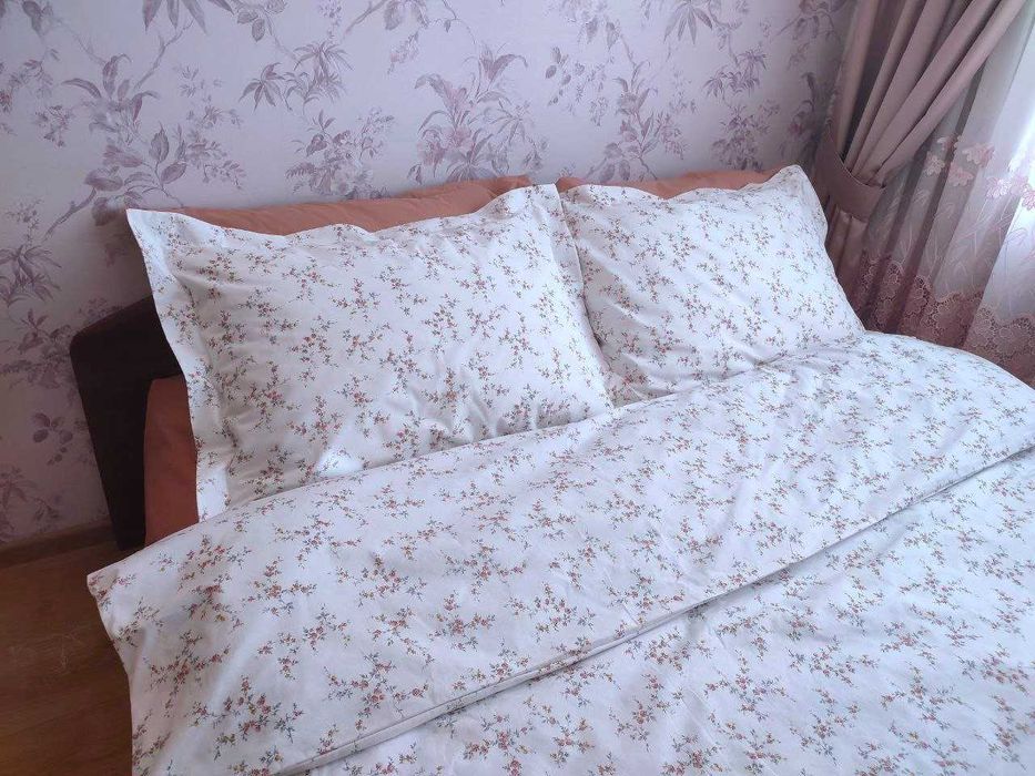 100% бавовна Двоспальна постільна білизна ранфорс