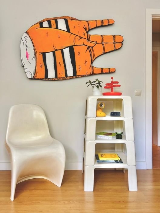 Conjunto mesas brancas 4 Gatti