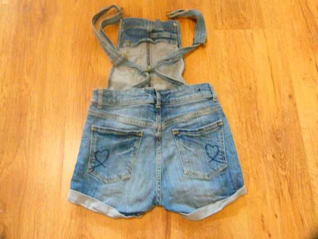 rozm 134 Lindex spodenki jeans ogrodniczki