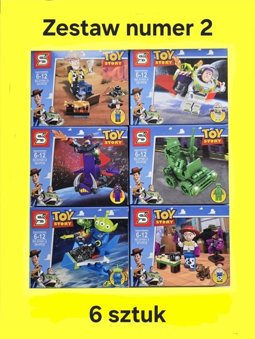 Nowe klocki Toy Story zestaw z akcesoriami kompatybilne z Lego Toy Story Chudy Buzz Astral Imperator Zurg Zielony Żołnierzyk Kosmita Obcy Jessie