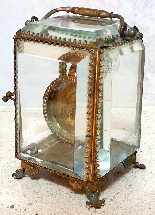 Fantástica antiga vitrine francês para relógio de bolso