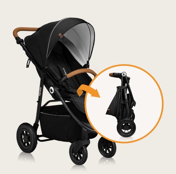 Wózek dziecięcy LIONELO Natt Onyx Czarny