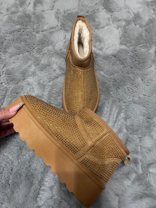 Nowe sniegowce emu  platformie z kryształkami olavoga lamanuel butik