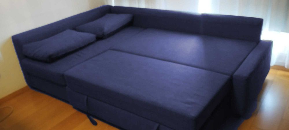 Sofá-cama de canto reversível