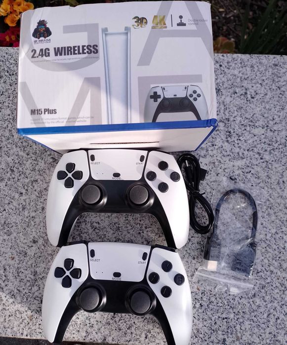 M15 Plus Game Stick 4K, um console de jogos retrô portátil.