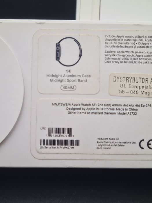 Zegarek APPLE Watch SE 2 Gen.  40mm  81%