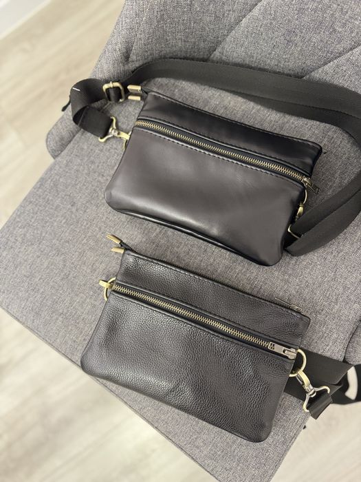 Розпродаж! Сумка кожаная бананка барсетка мужская шкіряна чоловіча