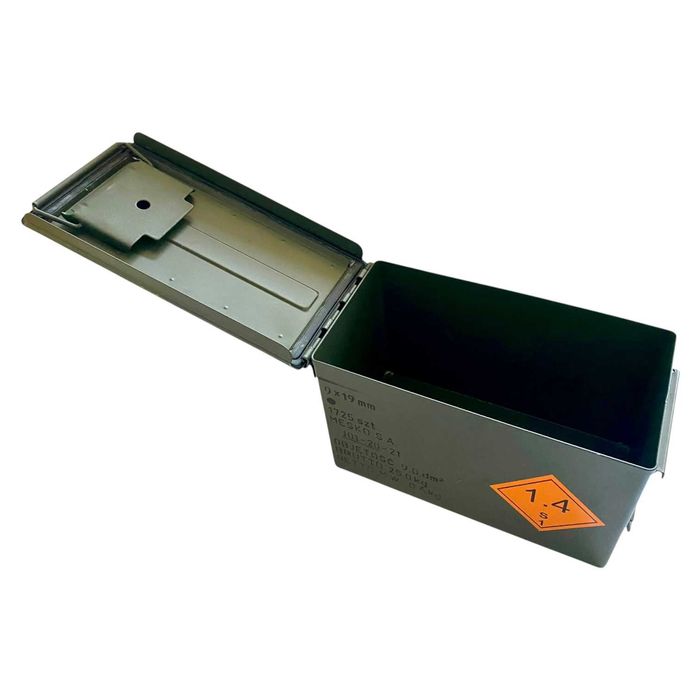 Skrzynka metalowa hermetyczna narzędziowa wojskowa amunicyjna 30x15,5