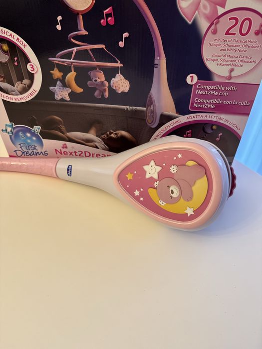 Karuzela do łóżeczka Chicco FIRST Dreams Różowa pozytywka