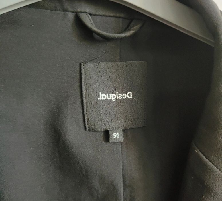 Desigual Hybrydowa Marynarka Dżinsowa - Black - 56