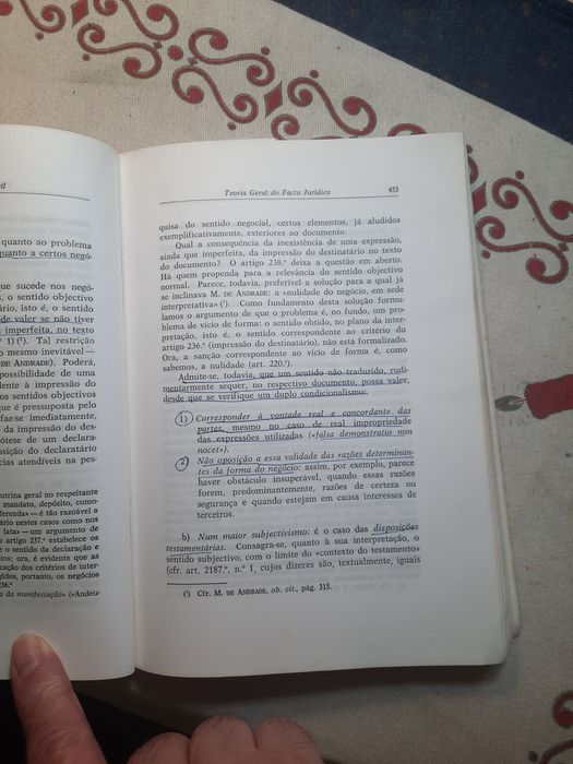 Teoria geral do direito civil do professor Mota Pinto