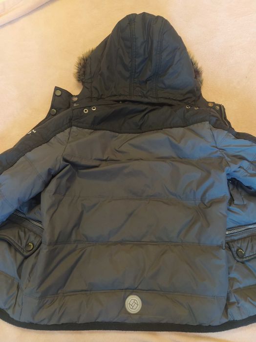 Зимовий натуральний пуховик на хлопчика на зріст 140-150