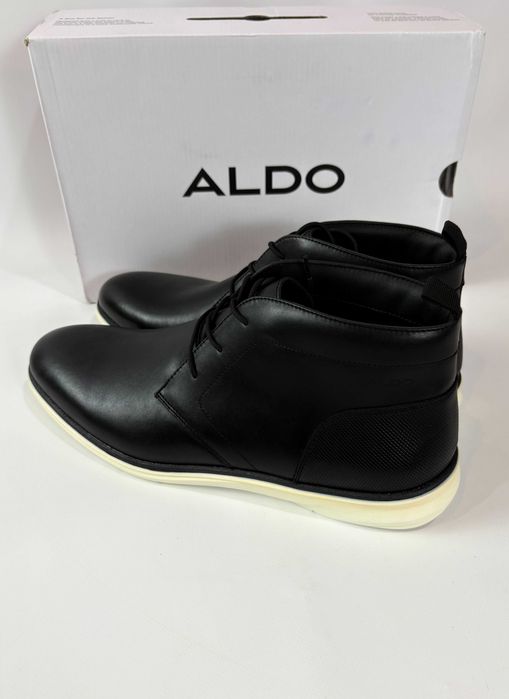 Чоловічі шкіряні напівчеревики туфлі на шнурівці ALDO Clinton 47 розмір