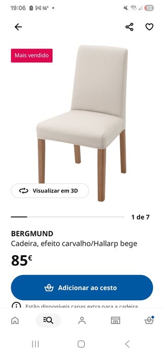 Cadeiras casa de jantar como novas