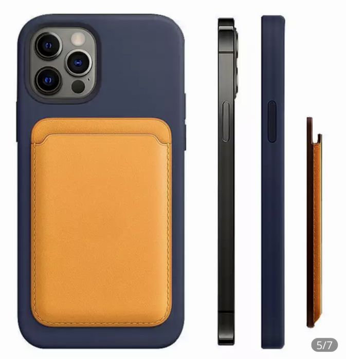 Capa protectora para Iphone + bolsa magnetica para cartões!