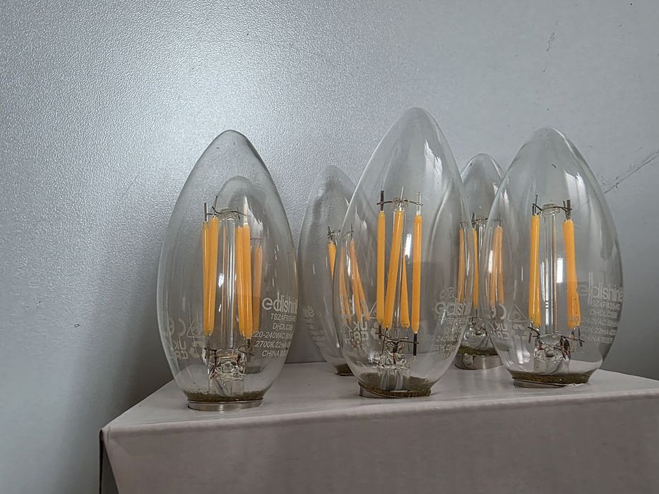 6 Lâmpadas LED Edishine 4.8W - 2700k - Reguláveis