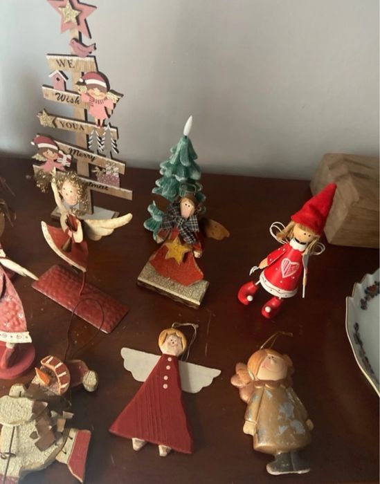 Várias decorações de Natal