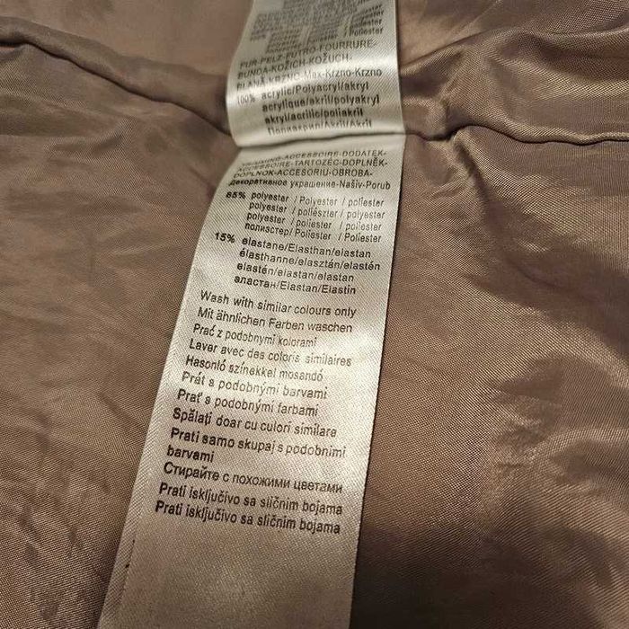 Klasyczny płaszcz kurtka długa na zimę elegancki ocieplany puchowy