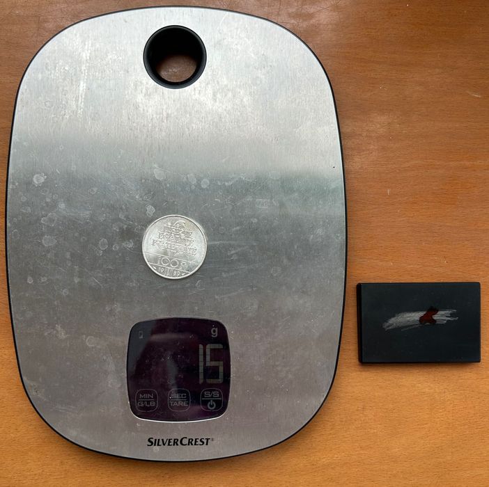 Moeda 100 Francs “Droits de l’Homme” Essai Argent (1989) 15g • Prata