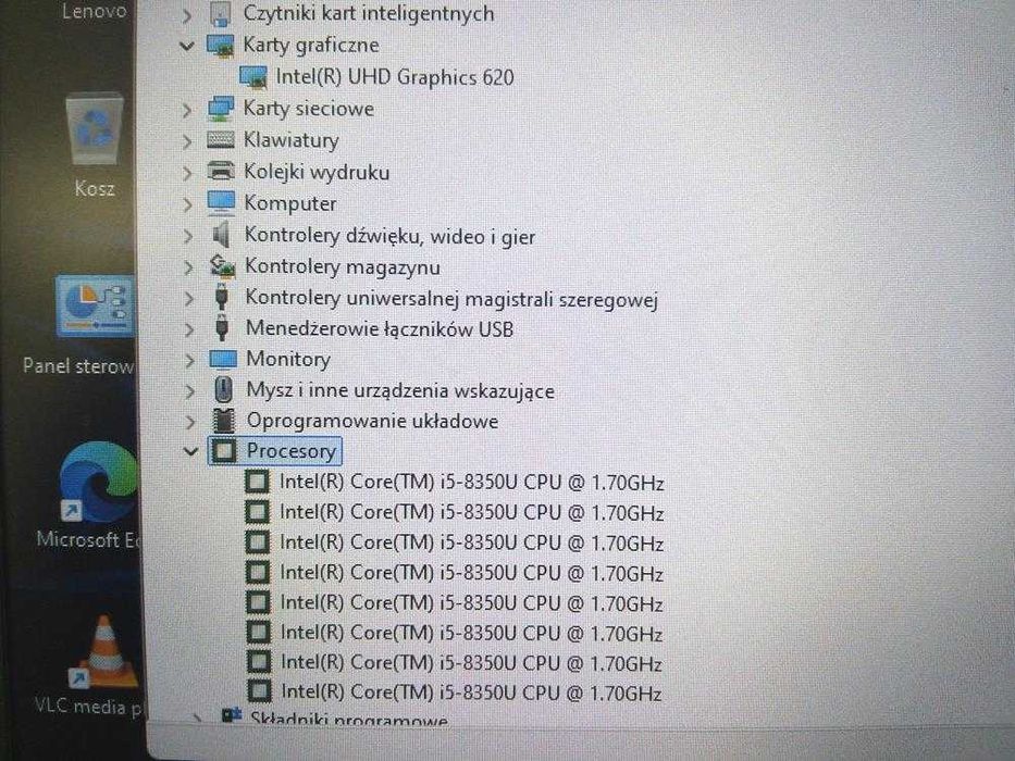 Laptop używany Dotykowy Lenovo T480s i5 14 FHD IPS 16GB 256 SSD FV