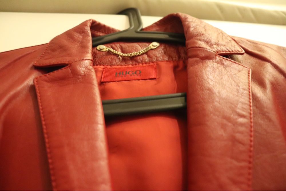 Skórzana kurtka Hugo Boss