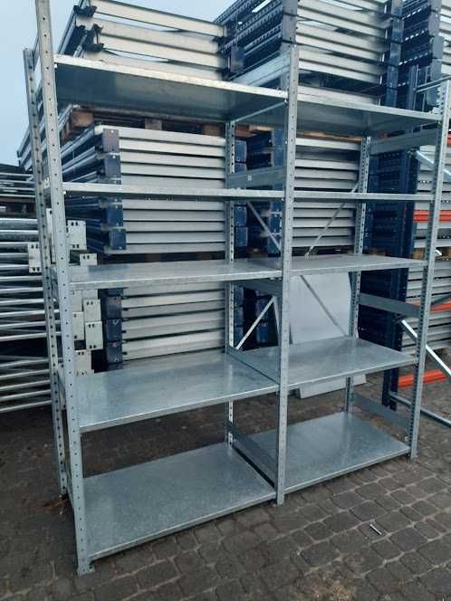 regały półkowe magazynowe metalowe ocynkowane Promag używane