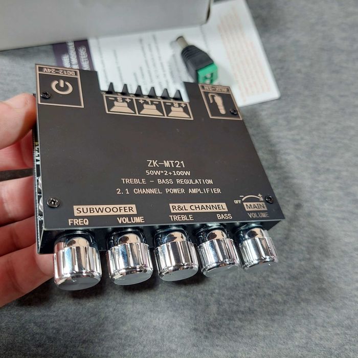 Крутий підсилювач звуку 2.1 саб канала Zouee MT-21 усилитель на 200 Вт