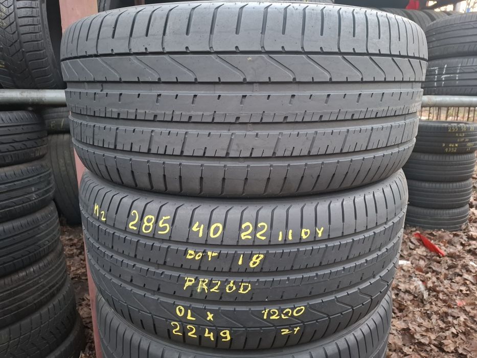 Sprzedam opony komplet letnie używane Pirelli P-ZERO