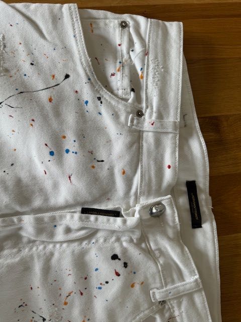 spodnie jeans Adriano Lagnella białe rozm 36