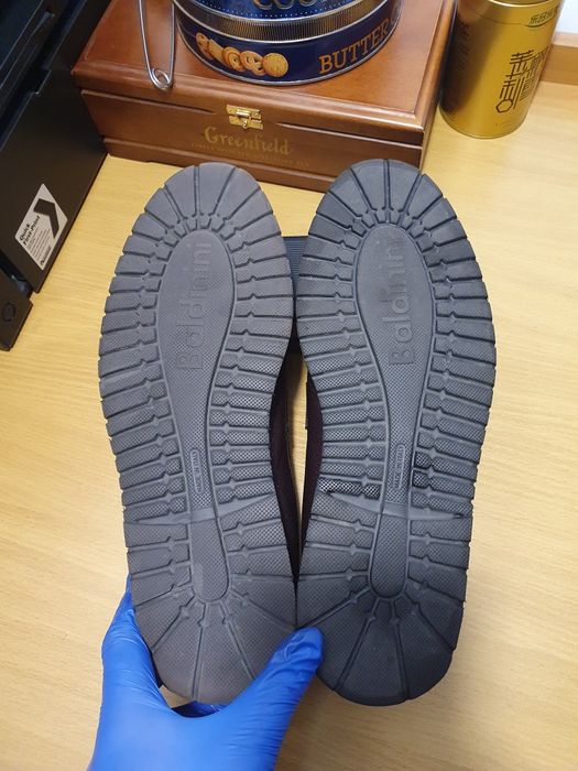 • Лофери Baldinini з натуральної шкіри та хутра (45UA, 30см) •