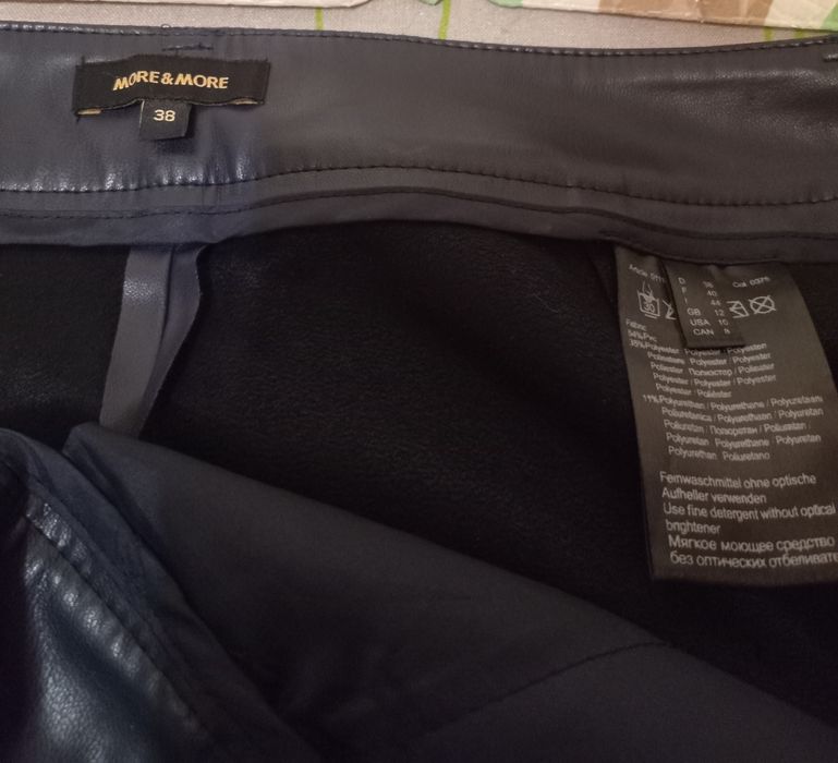 Штани кюлоти жіночі з екошкіри