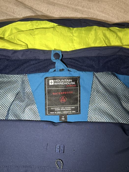 Водонепроникна синя куртка Mountain Warehouse Kids 3-в-1  14 років