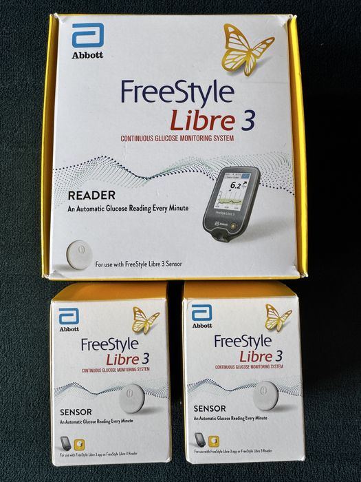 Вимірює щохвилини! Стартовий набір FreeStyle Libre 3. Рідер+ 2 сенсори