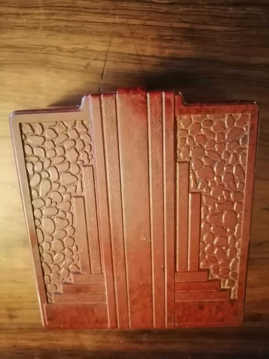 Conjunto de barbear antigo - caixa em baquelite