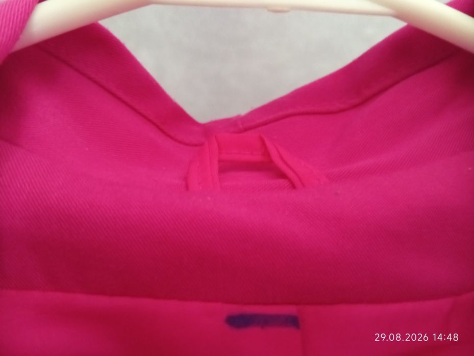 Narzutka/płaszczyk magenta oversize