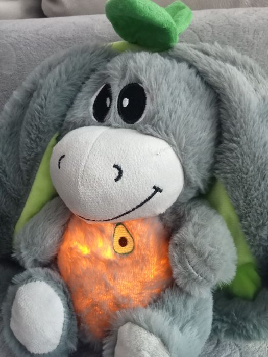 В НАЯВНОСТІ! М'яка іграшка нічник дихаючий зайчик або ослик, трансфор