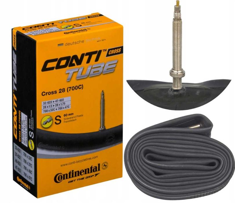 2x Dętka CONTINENTAL CROSS 28 37/42-622 Dętka presta 60mm