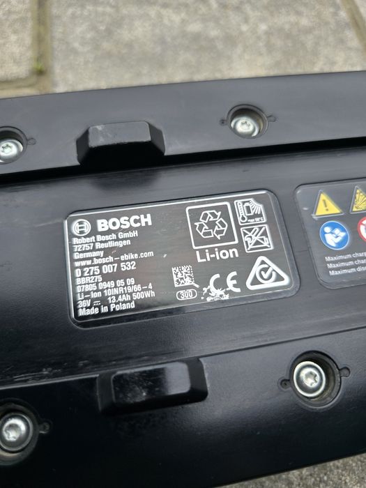 Bateria Akumulator BOSCH POWERPACK 500Wh na bagażnik 82 cykle 95% spra