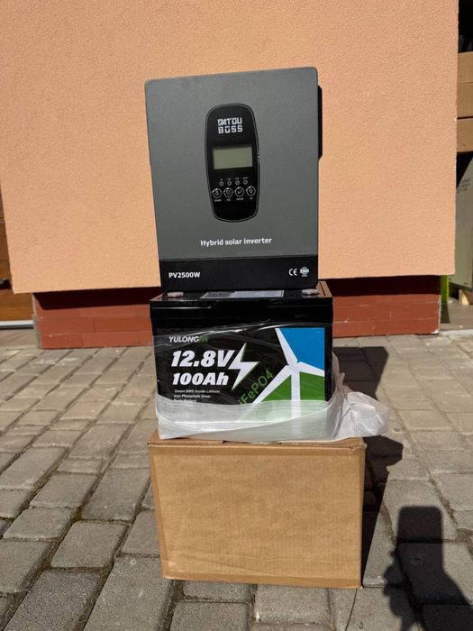 Комплект інвертор 12V та акумулятор 12V 100ah