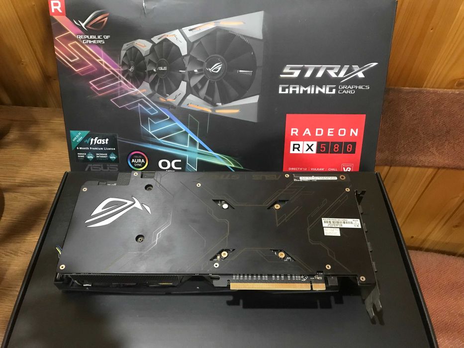 Видеокарта Asus PCI-Ex Radeon RX580 ROG Strix OC 8GB GDDR5 (256bit)