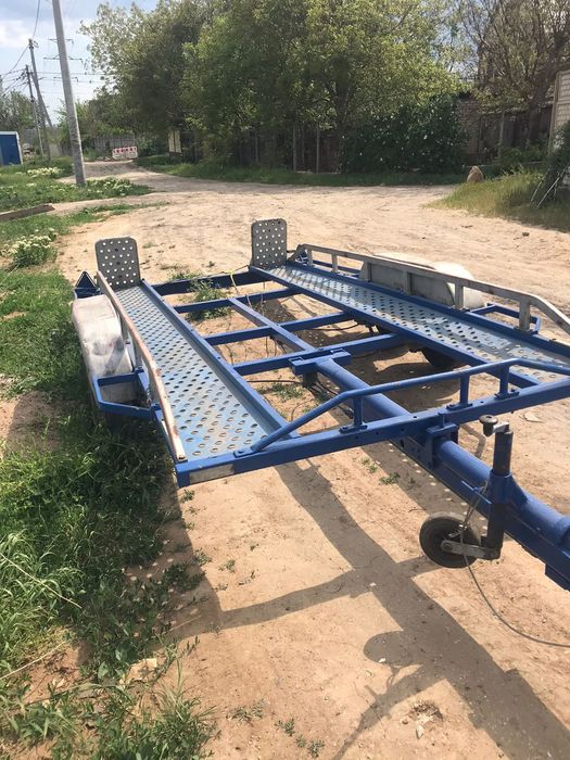 Лафет двухостный, с тормазами наката