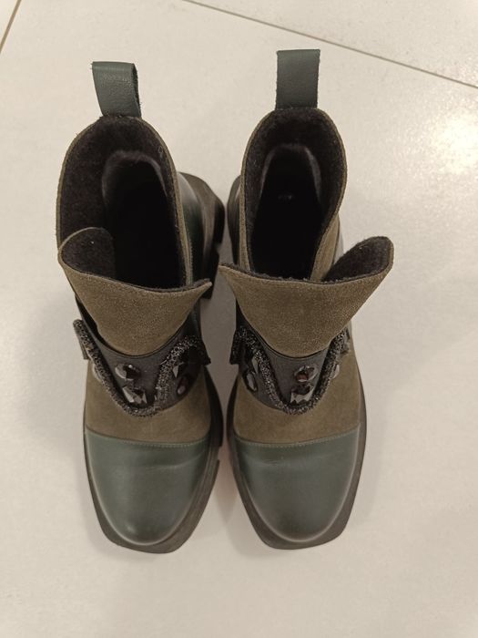 Piękne skórzane buty